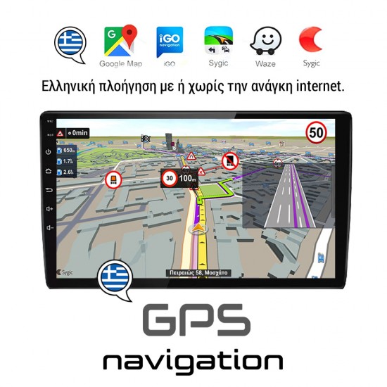KIROSIWA VOLVO XC60 (2009 - 2017) Android οθόνη αυτοκίνητου 2GB με GPS WI-FI (ηχοσύστημα αφής 9 ιντσών OEM Android Auto Apple Carplay Youtube Playstore MP3 USB Radio Bluetooth Mirrorlink εργοστασιακή, 4x60W, AUX, μαύρο, black)