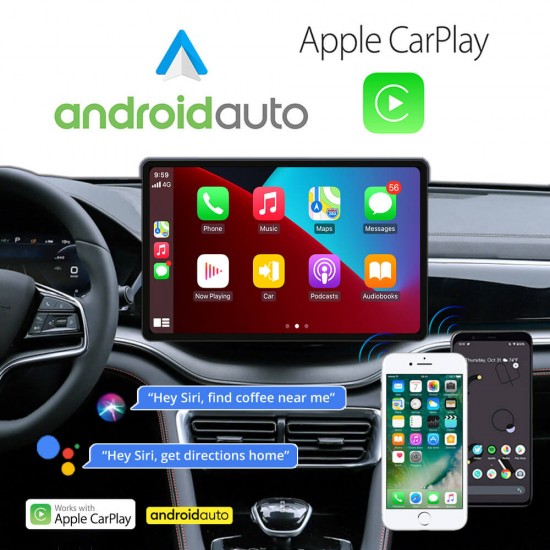 KIROSIWA VOLVO XC60 (2009 - 2017) Android οθόνη αυτοκίνητου 2GB με GPS WI-FI (ηχοσύστημα αφής 9 ιντσών OEM Android Auto Apple Carplay Youtube Playstore MP3 USB Radio Bluetooth Mirrorlink εργοστασιακή, 4x60W, AUX, μαύρο, black)
