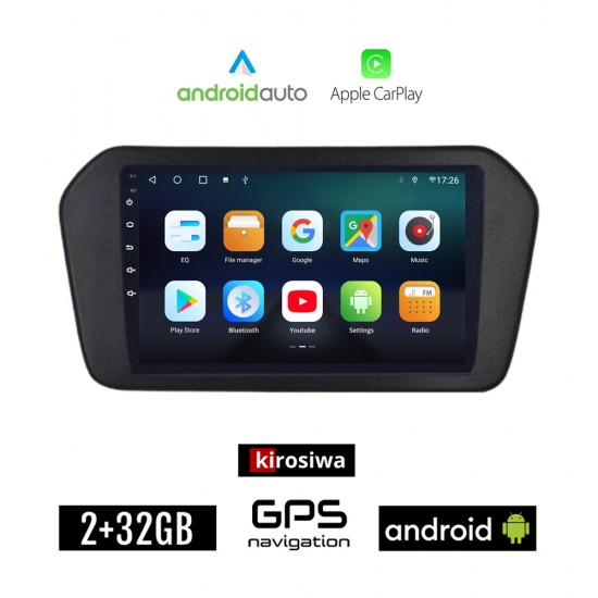 KIROSIWA SUZUKI VITARA (μετά το 2022) Android οθόνη αυτοκίνητου 2GB με GPS WI-FI (ηχοσύστημα αφής 9 ιντσών Android Auto Apple Carplay Youtube Playstore MP3 USB Radio Bluetooth Mirrorlink εργοστασιακή, 4x60W, AUX)