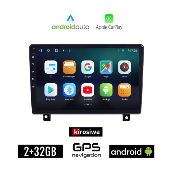 KIROSIWA OPEL ASTRA H (2004-2010) Android οθόνη αυτοκίνητου 2GB με GPS WI-FI (ηχοσύστημα αφής 9 ιντσών Android Auto Apple Carplay Youtube Playstore MP3 USB Radio Bluetooth Mirrorlink εργοστασιακή, 4x60W, AUX)