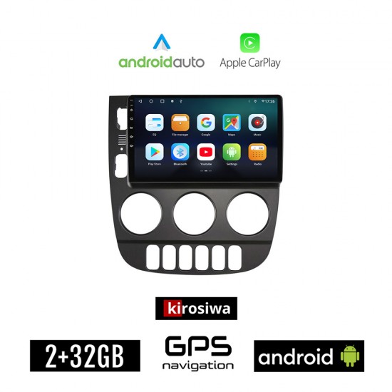 KIROSIWA MERCEDES ML (W163) 1998 - 2005 Android οθόνη αυτοκίνητου 2GB με GPS WI-FI (ηχοσύστημα αφής 9 ιντσών Android Auto Apple Carplay Youtube Playstore MP3 USB Radio Bluetooth Mirrorlink εργοστασιακή, 4x60W, AUX)