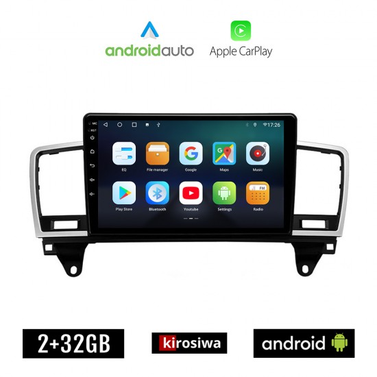 KIROSIWA MERCEDES GL (X166) μετά το 2013 Android οθόνη αυτοκίνητου 2GB με GPS WI-FI (ηχοσύστημα αφής 9 ιντσών OEM Android Auto Apple Carplay Youtube Playstore MP3 USB Radio Bluetooth Mirrorlink εργοστασιακή, 4x60W, Benz)