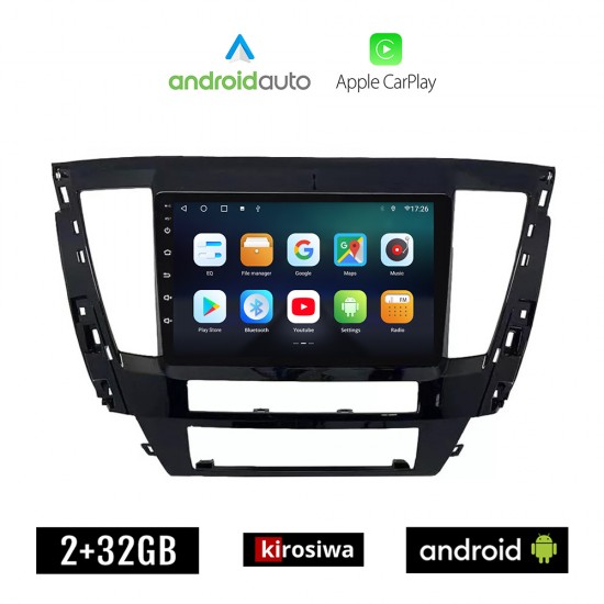 KIROSIWA MITSUBISHI L200 (μετά το 2020) Android οθόνη αυτοκίνητου 2GB με GPS WI-FI (ηχοσύστημα αφής 10 ιντσών OEM Android Auto Apple Carplay Youtube Playstore MP3 USB Radio Bluetooth Mirrorlink εργοστασιακή 4x60W, AUX)