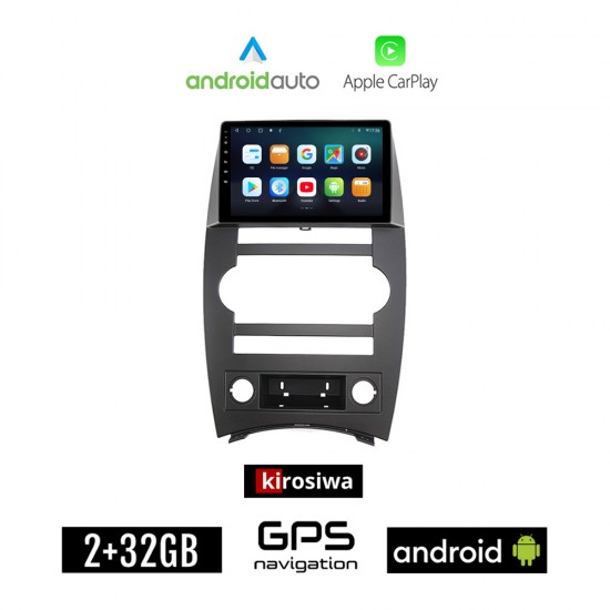 KIROSIWA JEEP COMMANDER (μετά το 2007) Android οθόνη αυτοκίνητου 2GB με GPS WI-FI (ηχοσύστημα αφής 9 ιντσών Android Auto Apple Carplay Youtube Playstore MP3 USB Radio Bluetooth Mirrorlink εργοστασιακή, 4x60W, AUX)