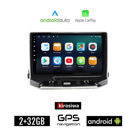 KIROSIWA JEEP COMPASS (μετά το 2022) Android οθόνη αυτοκίνητου 2GB με GPS WI-FI (ηχοσύστημα αφής 10 ιντσών Android Auto Apple Carplay Youtube Playstore MP3 USB Radio Bluetooth Mirrorlink εργοστασιακή, 4x60W)
