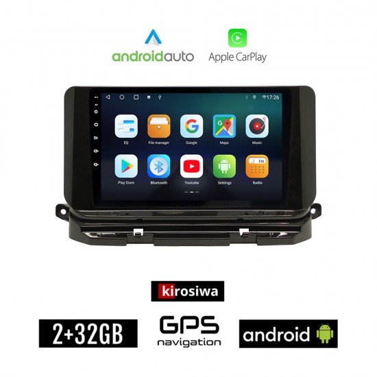 KIROSIWA SKODA OCTAVIA 8 (μετά το 2021) Android οθόνη αυτοκίνητου 2GB με GPS WI-FI (ηχοσύστημα αφής 10 ιντσών Android Auto Apple Carplay Youtube Playstore MP3 USB Radio Bluetooth Mirrorlink εργοστασιακή, 4x60W)