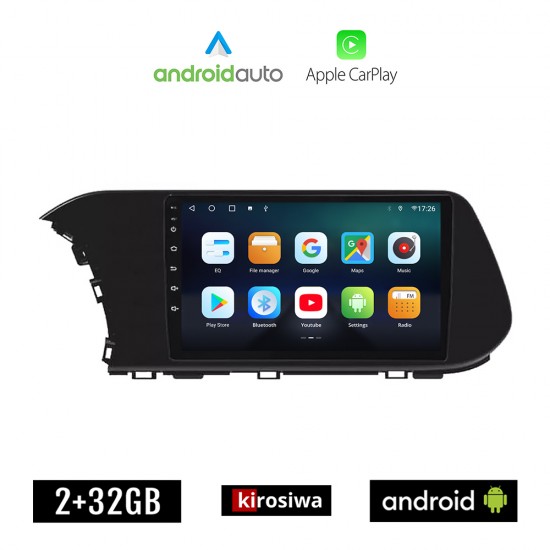 KIROSIWA HYUNDAI i20 (μετά το 2021) Android οθόνη αυτοκίνητου 2GB με GPS WI-FI (ηχοσύστημα αφής 10 ιντσών OEM Android Auto Apple Carplay Youtube Playstore MP3 USB Radio Bluetooth Mirrorlink εργοστασιακή, 4x60W, AUX)