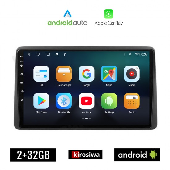 KIROSIWA NISSAN NAVARA D22 (1998-2004) Android οθόνη αυτοκίνητου 2GB με GPS WI-FI (ηχοσύστημα αφής 10 ιντσών Android Auto Apple Carplay Youtube Playstore MP3 USB Radio Bluetooth Mirrorlink εργοστασιακή, 4x60W, AUX)