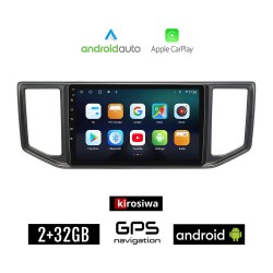 KIROSIWA VOLKSWAGEN AMAROK (μετά το 2017) Android οθόνη αυτοκίνητου 2GB με GPS WI-FI (ηχοσύστημα αφής 10" ιντσών OEM Android Auto Apple Carplay Youtube Playstore MP3 USB Radio Bluetooth Mirrorlink VW εργοστασιακή, 4x60W)