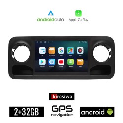 KIROSIWA MERCEDES SPRINTER (W907) μετά το 2019 Android οθόνη αυτοκίνητου 2GB με GPS WI-FI (ηχοσύστημα αφής 10" ιντσών Android Auto Apple Carplay Youtube Playstore MP3 USB Radio Bluetooth Mirrorlink εργοστασιακή, 4x60W, AUX)
