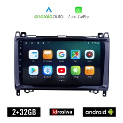 KIROSIWA VOLKSWAGEN CRAFTER (2006 - 2017) VW Android οθόνη αυτοκίνητου 2GB με GPS WI-FI (ηχοσύστημα αφής 9" ιντσών OEM Android Auto Apple Carplay Youtube Playstore MP3 USB Radio Bluetooth Mirrorlink εργοστασιακή 4x60W, AUX)