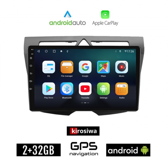KIROSIWA KIA PICANTO (2008 - 2011) Android οθόνη αυτοκίνητου 2GB με GPS WI-FI (ηχοσύστημα αφής 9 ιντσών Android Auto Apple Carplay Youtube Playstore MP3 USB Radio Bluetooth Mirrorlink εργοστασιακή, 4x60W, γκρί, ανθρακί, AUX)