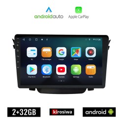 KIROSIWA HYUNDAI i30 (2012-2017) Android οθόνη αυτοκίνητου 2GB με GPS WI-FI (ηχοσύστημα αφής 9" ιντσών OEM Android Auto Apple Carplay Youtube Playstore MP3 USB Radio Bluetooth Mirrorlink εργοστασιακή, 4x60W, AUX)