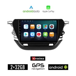 KIROSIWA OPEL CORSA F (μετά το 2021) Android οθόνη αυτοκίνητου 2GB με GPS WI-FI (ηχοσύστημα αφής 9" ιντσών Android Auto Apple Carplay Youtube Playstore MP3 USB Radio Bluetooth Mirrorlink εργοστασιακή, 4x60W, AUX)
