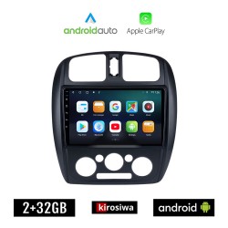 KIROSIWA MAZDA 323 (1998-2004) Android οθόνη αυτοκίνητου 2GB με GPS WI-FI (ηχοσύστημα αφής 9" ιντσών Android Auto Apple Carplay Youtube Playstore MP3 USB Radio Bluetooth Mirrorlink 4x60W εργοστασιακού τύπου)