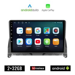 KIROSIWA MERCEDES C (W204) 2007 - 2011 Android οθόνη αυτοκίνητου 2GB με GPS WI-FI (ηχοσύστημα αφής 9" ιντσών OEM Android Auto Apple Carplay Youtube Playstore MP3 USB Radio Bluetooth Mirrorlink εργοστασιακή, 4x60W, Benz)