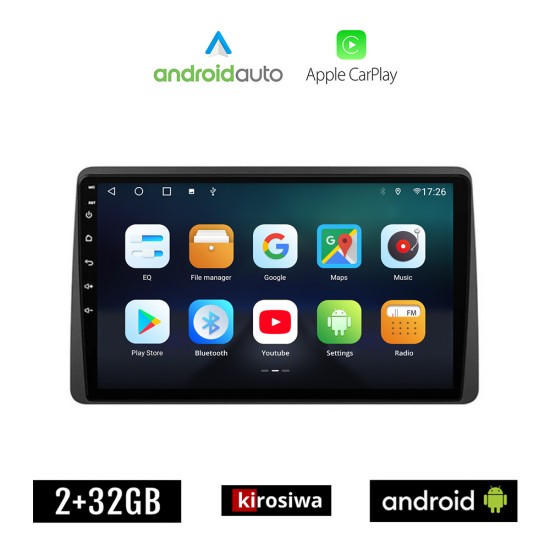 KIROSIWA DACIA DUSTER (μετά το 2019) Android οθόνη αυτοκίνητου 2GB με GPS WI-FI (ηχοσύστημα αφής 10 ιντσών OEM Android Auto Apple Carplay Youtube Playstore MP3 USB Radio Bluetooth Mirrorlink εργοστασιακή, 4x60W, AUX)
