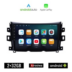 KIROSIWA NISSAN NAVARA μετά το 2016 Android οθόνη αυτοκίνητου 2GB με GPS WI-FI (ηχοσύστημα αφής 10" ιντσών OEM Android Auto Apple Carplay Youtube Playstore MP3 USB Radio Bluetooth Mirrorlink εργοστασιακή, 4x60W, AUX)