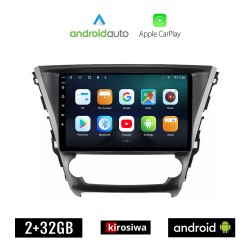KIROSIWA TOYOTA AVENSIS (μετά το 2016) Android οθόνη αυτοκίνητου 2GB με GPS WI-FI (ηχοσύστημα αφής 10" ιντσών OEM Android Auto Apple Carplay Youtube Playstore MP3 USB Radio Bluetooth Mirrorlink εργοστασιακή, 4x60W, AUX)