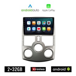 KIROSIWA DAIHATSU TERIOS (2006 - 2017) Android οθόνη αυτοκίνητου 2GB με GPS WI-FI (ηχοσύστημα αφής 9" ιντσών OEM Android Auto Apple Carplay Youtube Playstore MP3 USB Radio Bluetooth Mirrorlink εργοστασιακή 4x60W, AUX)