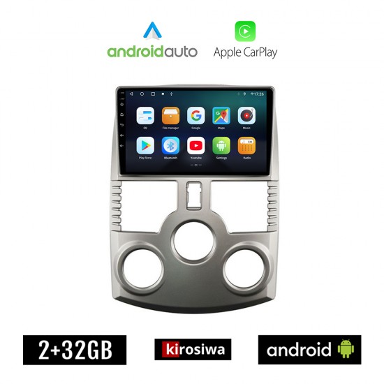 KIROSIWA DAIHATSU TERIOS (2006 - 2017) Android οθόνη αυτοκίνητου 2GB με GPS WI-FI (ηχοσύστημα αφής 9 ιντσών OEM Android Auto Apple Carplay Youtube Playstore MP3 USB Radio Bluetooth Mirrorlink εργοστασιακή 4x60W, AUX)