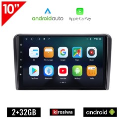 KIROSIWA VW SKODA SEAT Android (2GB) οθόνη αυτοκίνητου 10" GPS WI-FI (Playstore Youtube Golf V 5 6 Polo Passat Octavia Leon Volkswagen MP3 USB Radio ΟΕΜ Bluetooth ηχοσύστημα OEM Android Auto Apple Carplay Mirrorlink)