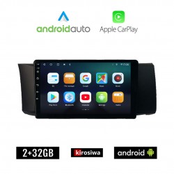 KIROSIWA SUBARU BRZ (μετά το 2012) Android οθόνη αυτοκίνητου 2GB με GPS WI-FI (ηχοσύστημα αφής 9" ιντσών OEM Android Auto Apple Carplay Youtube Playstore MP3 USB Radio Bluetooth Mirrorlink εργοστασιακή 4x60W, AUX)