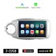 KIROSIWA TOYOTA YARIS (2011 - 2020) Android οθόνη αυτοκίνητου 2GB με GPS WI-FI (ηχοσύστημα αφής 9 ιντσών OEM Android Auto Apple Carplay Youtube Playstore MP3 USB Radio Bluetooth Mirrorlink εργοστασιακή, ασημί, 4 x 60W, AUX)