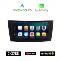 KIROSIWA MERCEDES CLS (W219) 2003-2010 Android οθόνη αυτοκίνητου 2GB με GPS WI-FI (ηχοσύστημα αφής 8" ιντσών OEM Android Auto Apple Carplay Youtube Playstore MP3 USB Radio Bluetooth Mirrorlink εργοστασιακή, 4x60W, Benz)