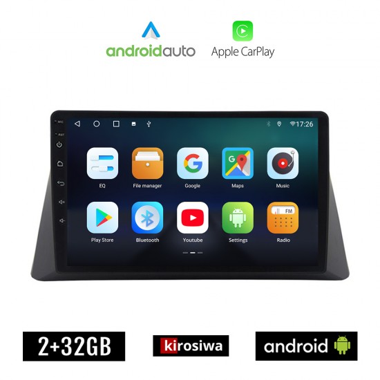 KIROSIWA HONDA ACCORD 2013-2018 Android οθόνη αυτοκίνητου 2GB με GPS WI-FI (ηχοσύστημα αφής 10 ιντσών OEM Android Auto Apple Carplay Youtube Playstore MP3 USB Radio Bluetooth Mirrorlink εργοστασιακή, 4x60W, AUX)