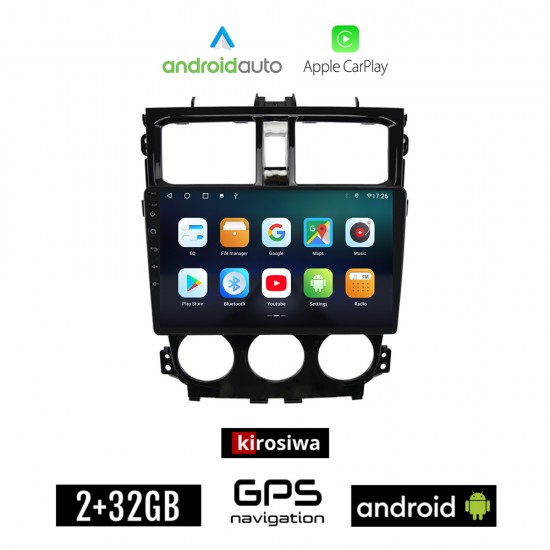 KIROSIWA MITSUBISHI COLT (2013 - 2023) Android οθόνη αυτοκίνητου 2GB με GPS WI-FI (ηχοσύστημα αφής 9 ιντσών Android Auto Apple Carplay Youtube Playstore MP3 USB Radio Bluetooth Mirrorlink εργοστασιακή, 4x60W, AUX)