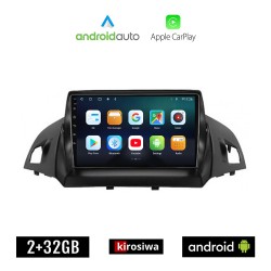 KIROSIWA FORD C-MAX (μετά το 2011) Android οθόνη αυτοκίνητου 2GB με GPS WI-FI (ηχοσύστημα αφής 9" ιντσών OEM Android Auto Apple Carplay Youtube Playstore MP3 USB Radio Bluetooth Mirrorlink εργοστασιακή, 4x60W, AUX)