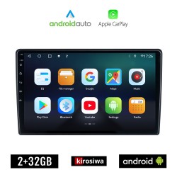KIROSIWA VW SKODA SEAT Android (2GB) οθόνη αυτοκίνητου 9" GPS WI-FI (Playstore Youtube Golf 4 Passat Bora Polo Octavia Fabia Superb Arosa Ibiza Volkswagen MP3 USB Radio Bluetooth ηχοσύστημα Android Auto Apple Carplay Mirrorlink)
