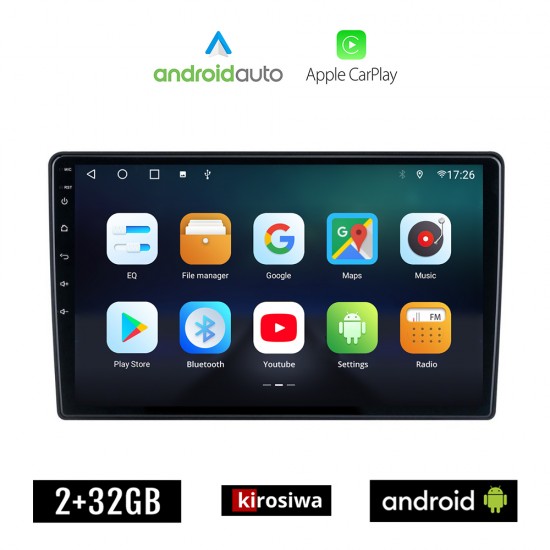 KIROSIWA VW SKODA SEAT Android (2GB) οθόνη αυτοκίνητου 9 GPS WI-FI (Playstore Youtube Golf 4 Passat Bora Polo Octavia Fabia Superb Arosa Ibiza Volkswagen MP3 USB Radio Bluetooth ηχοσύστημα Android Auto Apple Carplay Mirrorlink)