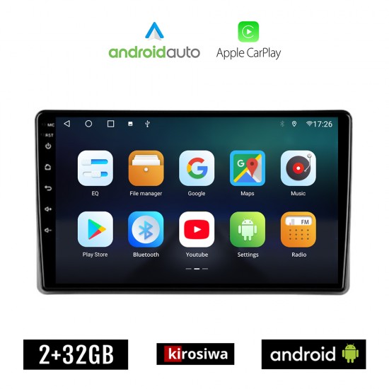 KIROSIWA MITSUBISHI L200 (μετά το 2020) Android οθόνη αυτοκίνητου 2GB με GPS WI-FI (ηχοσύστημα αφής 9 ιντσών OEM Android Auto Apple Carplay Youtube Playstore MP3 USB Radio Bluetooth Mirrorlink εργοστασιακή 4x60W, AUX)