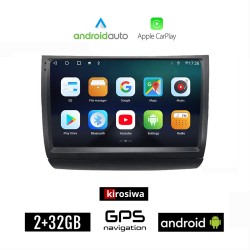 KIROSIWA TOYOTA PRIUS (2004 - 2009) Android οθόνη αυτοκίνητου 2GB με GPS WI-FI (ηχοσύστημα αφής 9" ιντσών Android Auto Apple Carplay Youtube Playstore MP3 USB Radio Bluetooth Mirrorlink εργοστασιακή, 4x60W, AUX)