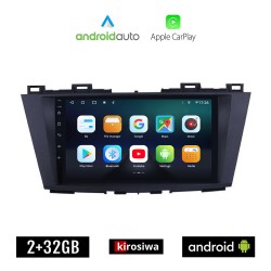 KIROSIWA MAZDA 5 (μετά το 2011) Android οθόνη αυτοκίνητου 2GB με GPS WI-FI (ηχοσύστημα αφής 9" ιντσών OEM Android Auto Apple Carplay Youtube Playstore MP3 USB Radio Bluetooth Mirrorlink εργοστασιακή, 4x60W, AUX)