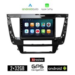 KIROSIWA MITSUBISHI PAJERO SPORT (μετά το 2020) Android οθόνη αυτοκίνητου 2GB με GPS WI-FI (ηχοσύστημα αφής 9" ιντσών Android Auto Apple Carplay Youtube Playstore MP3 USB Radio Bluetooth Mirrorlink εργοστασιακή, 4x60W, AUX)