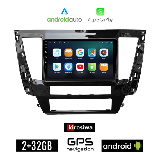 KIROSIWA MITSUBISHI PAJERO SPORT (μετά το 2020) Android οθόνη αυτοκίνητου 2GB με GPS WI-FI (ηχοσύστημα αφής 9 ιντσών Android Auto Apple Carplay Youtube Playstore MP3 USB Radio Bluetooth Mirrorlink εργοστασιακή, 4x60W, AUX)