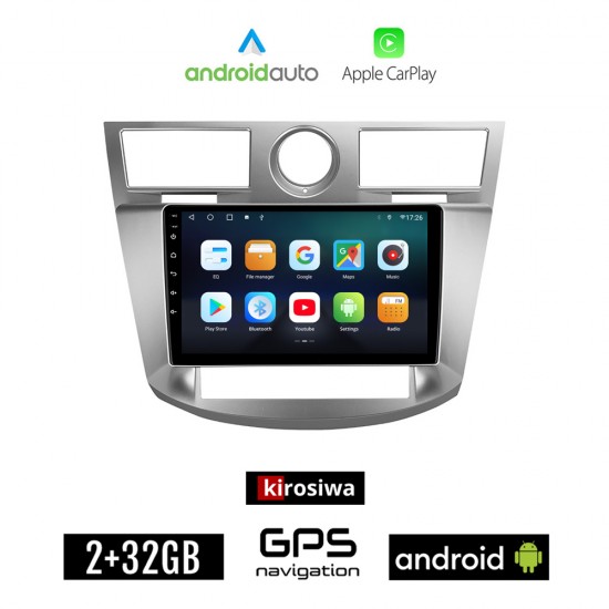 KIROSIWA CHRYSLER SEBRING (2008-2010) Android οθόνη αυτοκίνητου 2GB με GPS WI-FI (ηχοσύστημα αφής 9 ιντσών OEM Android Auto Apple Carplay Youtube Playstore MP3 USB Radio Bluetooth Mirrorlink εργοστασιακή, 4x60W, AUX)