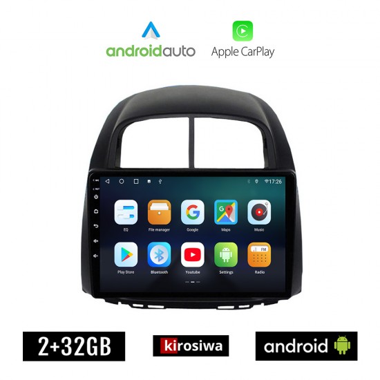 KIROSIWA DAIHATSU SIRION (2006 - 2012) Android οθόνη αυτοκίνητου 2GB με GPS WI-FI (ηχοσύστημα αφής 10 ιντσών OEM Android Auto Apple Carplay Youtube Playstore MP3 USB Radio Bluetooth Mirrorlink εργοστασιακή, 4x60W, AUX)