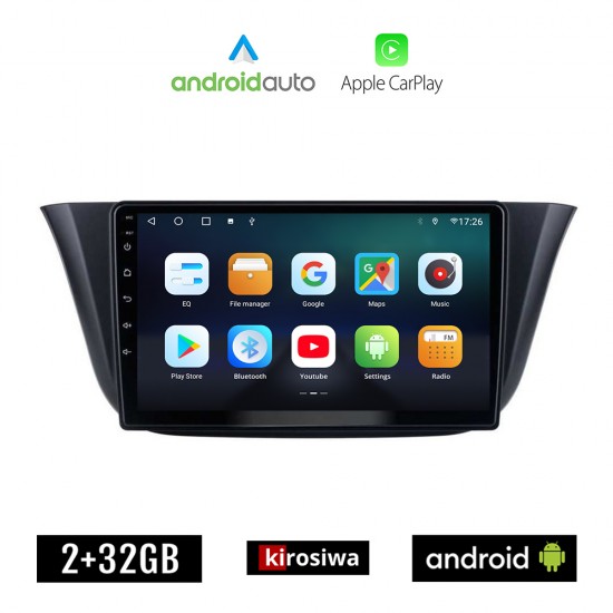 KIROSIWA IVECO DAILY (μετά το 2014) Android οθόνη αυτοκίνητου 2GB με GPS WI-FI (ηχοσύστημα αφής 9 ιντσών OEM Android Auto Apple Carplay Youtube Playstore MP3 USB Radio Bluetooth Mirrorlink εργοστασιακή, 4x60W, AUX)