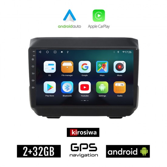 KIROSIWA DODGE (μετά το 2007) Android οθόνη αυτοκίνητου 2GB με GPS WI-FI (ηχοσύστημα αφής 9 ιντσών Android Auto Apple Carplay Youtube Playstore MP3 USB Radio Bluetooth Mirrorlink εργοστασιακή, 4x60W, AUX)