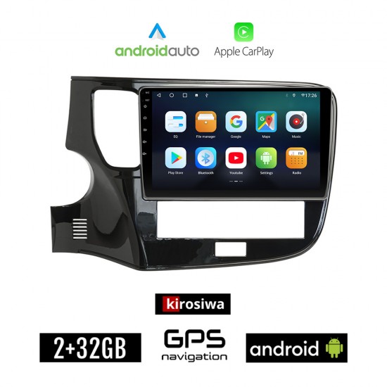 KIROSIWA MITSUBISHI OUTLANDER (2020 - 2022) Android οθόνη αυτοκίνητου 2GB με GPS WI-FI (ηχοσύστημα αφής 10 ιντσών Android Auto Apple Carplay Youtube Playstore MP3 USB Radio Bluetooth Mirrorlink εργοστασιακή, 4x60W)