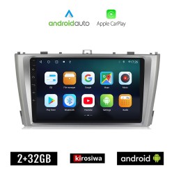 KIROSIWA TOYOTA AVENSIS (2009 - 2016) Android οθόνη αυτοκίνητου 2GB με GPS WI-FI (ηχοσύστημα αφής 9" ιντσών OEM Android Auto Apple Carplay Youtube Playstore MP3 USB Radio Bluetooth Mirrorlink εργοστασιακή, AUX, 4x60W)