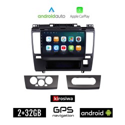 KIROSIWA NISSAN TIIDA (2004 - 2008) Android οθόνη αυτοκίνητου 2GB με GPS WI-FI (ηχοσύστημα αφής 9" ιντσών Android Auto Apple Carplay Youtube Playstore MP3 USB Radio Bluetooth Mirrorlink εργοστασιακή 4x60W, AUX)